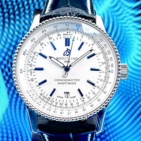 Breitling Navitimer L.E. 41MM White Dial Leather Strap (A173263A1G1P1)