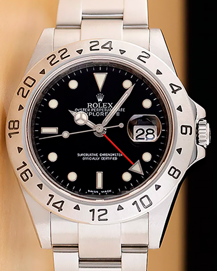 Rolex Explorer II 40MM Black Dial Oyster Bracelet (16570T)