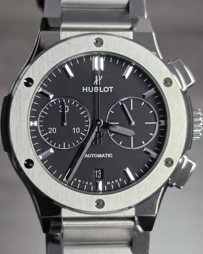 Hublot Classic Fusion Chronograph 45MM Black Dial Titanium Bracelet (520.NX.1170.NX)