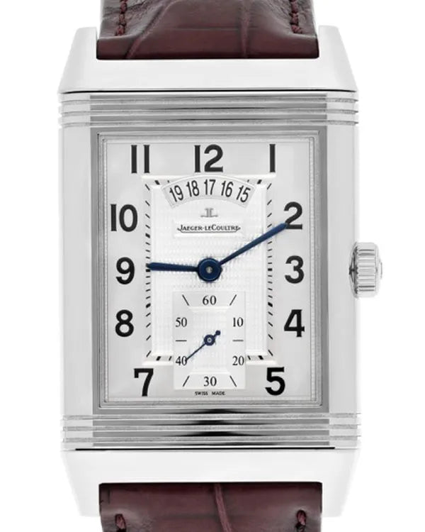 2015 Jaeger-LeCoultre Reverso Grande Duo 48MM Silver/Black Dial Leather Strap (273.8.85)