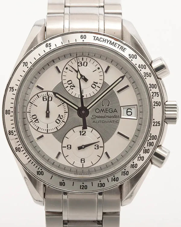 Omega Speedmaster Date 39MM Silver Dial Steel Bracelet (3513.30)