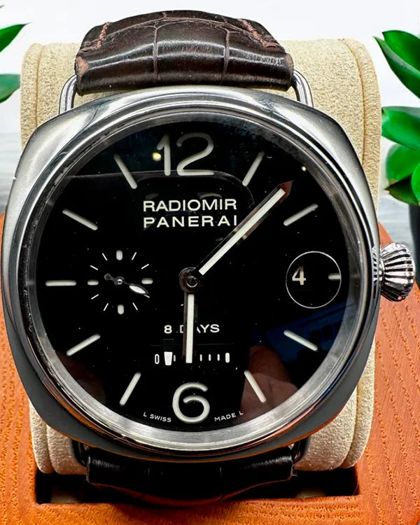 Panerai Radiomir 8 Days 45MM Black Dial Leather Strap (PAM00268)