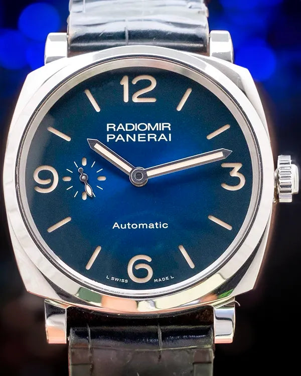 Panerai Radiomir 1940 3 Days 42MM Blue Dial Leather Strap (PAM00933)
