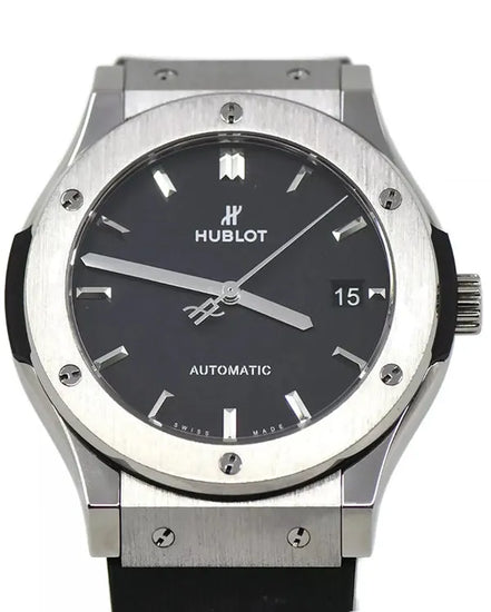 Hublot Classic Fusion 45MM Black Dial Rubber Strap (511.NX.1171.RX)