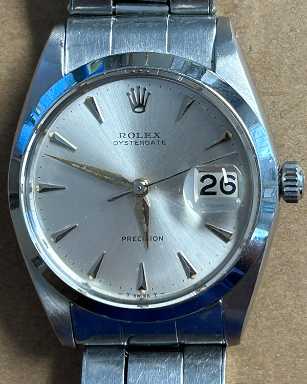 Rolex Oyster Precision Date 34MM Silver Dial Oyster Bracelet (6694)