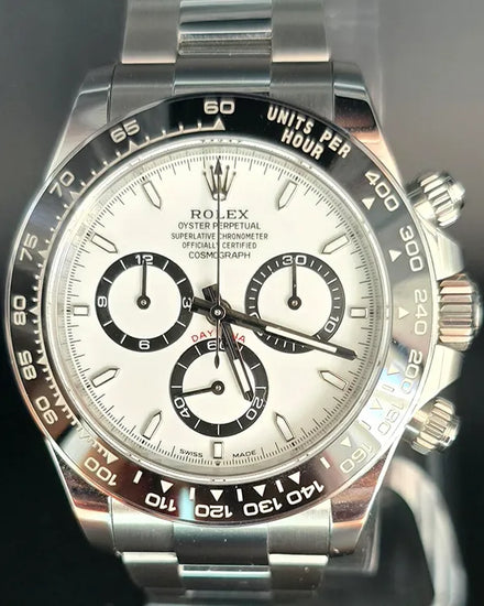 2024 Rolex Cosmograph Daytona 40MM "Panda" White Dial Oyster Bracelet (126500LN)