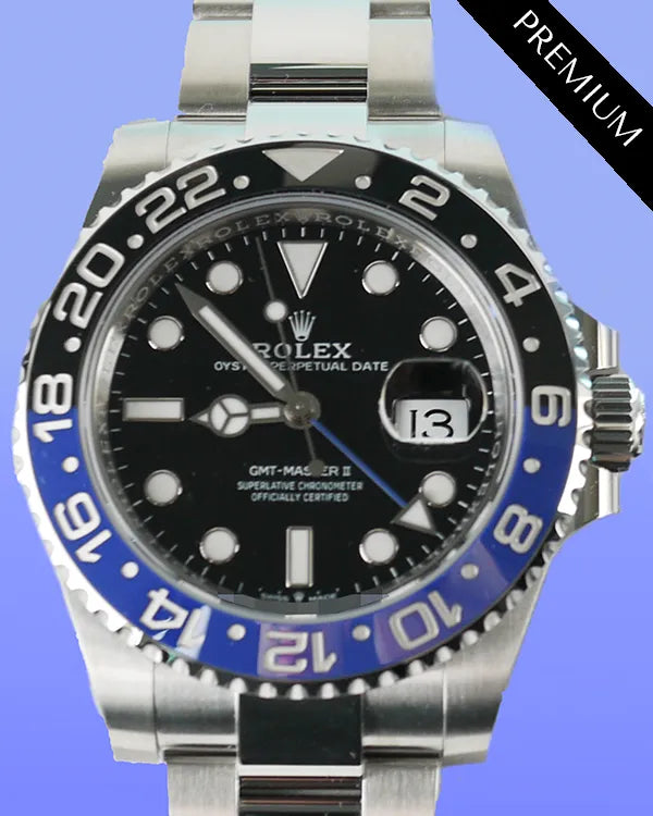 2024 Rolex GMT-Master II "Batman" 40MM Black Dial Oyster Bracelet (126710BLNR)