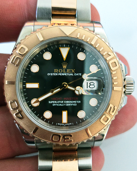 Rolex Yacht-Master 40MM Black Dial Two-Tone Oyster Bracelet (116621)