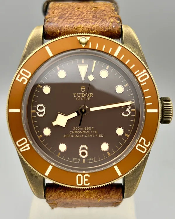 No Reserve - 2018 Tudor Black Bay Bronze 43MM Brown Dial Leather Strap (79250BM)