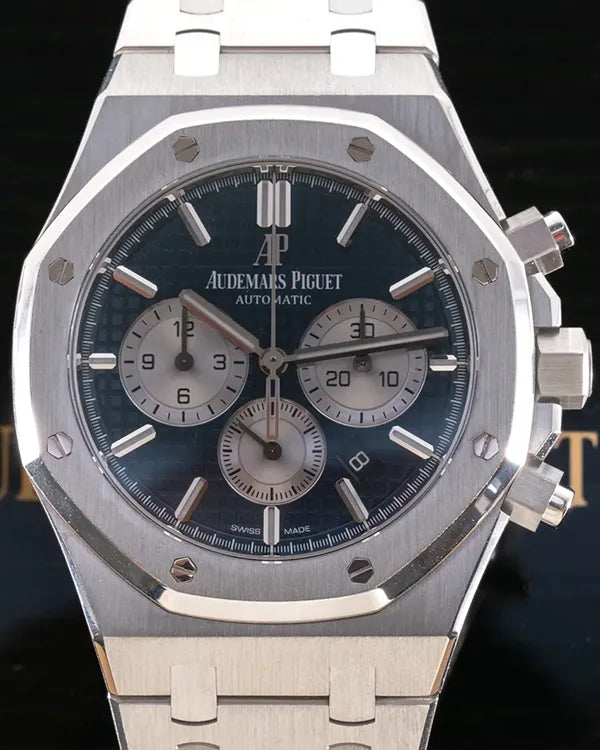 2017 Audemars Piguet Royal Oak Chronograph 41MM Blue Dial Steel Bracelet (26331ST.OO.1220ST.01)
