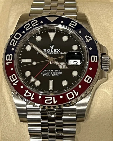 2020 Rolex GMT-Master II "Pepsi" 40MM Black Dial Jubilee Bracelet (126710BLRO)