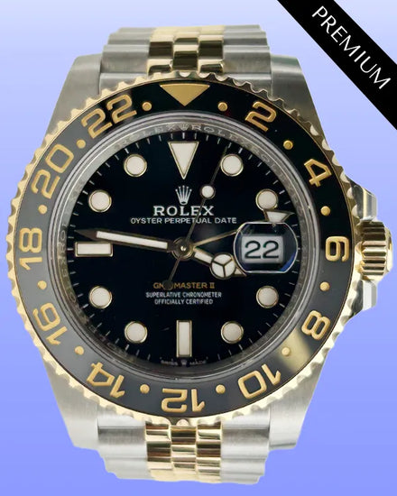 2024 Rolex GMT-Master II "Bumblebee" 40MM Black Dial Two-Tone Jubilee Bracelet (126713GRNR)