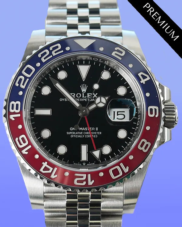 2024 Rolex GMT-Master II "Pepsi" 40MM Black Dial Jubilee Bracelet (126710BLRO)