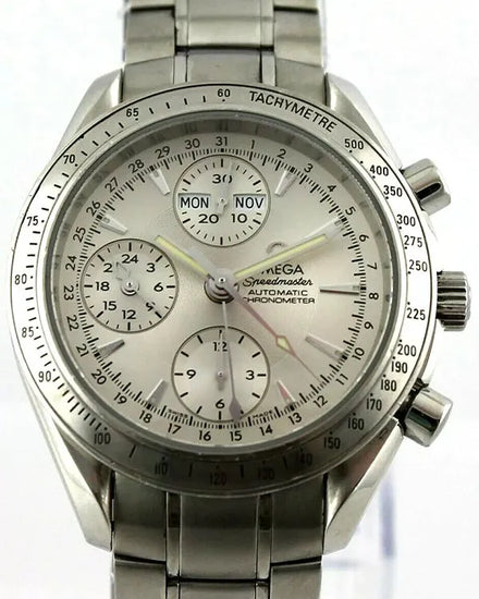 Omega Speedmaster Day-Date 40MM Silver Dial Steel Bracelet (3221.30.00)