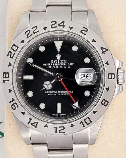 2002 Rolex Explorer II 40MM Black Dial Oyster Bracelet (16570)