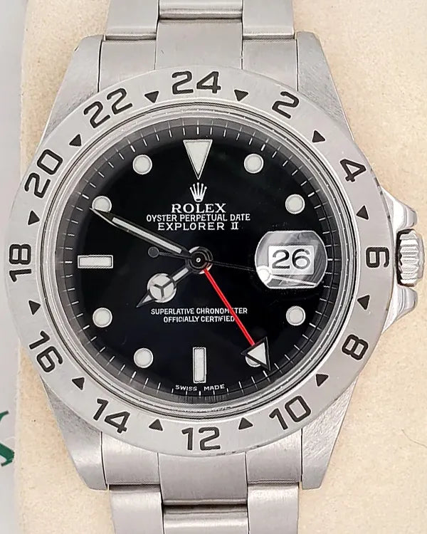 2002 Rolex Explorer II 40MM Black Dial Oyster Bracelet (16570)