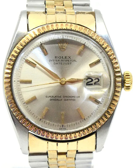 Rolex Datejust 36MM Champagne "Pie Pan" Dial Two-Tone Jubilee Bracelet (1601)