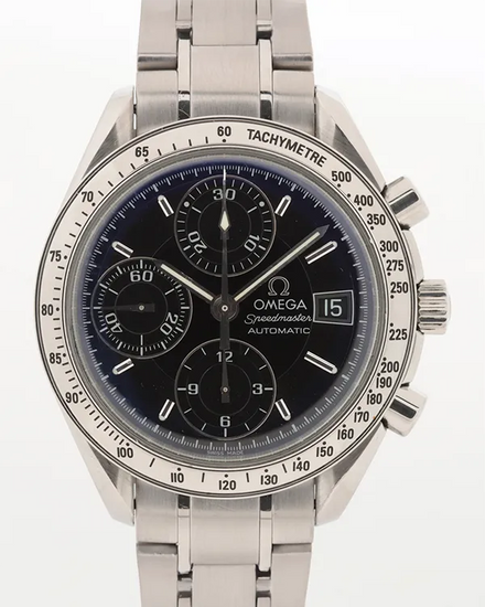 Omega Speedmaster Date 39MM Black Dial Steel Bracelet (3513.50.00)