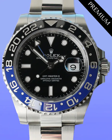 2024 Rolex GMT-Master II "Batman" 40MM Black Dial Oyster Bracelet (126710BLNR)
