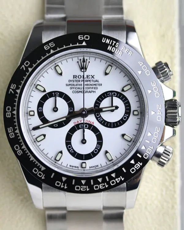 2020 Rolex Cosmograph Daytona "Panda" 40MM White Dial Oyster Bracelet (116500LN)