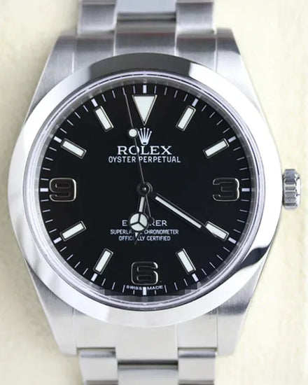 2015 Rolex Explorer 39MM Black Dial Oyster Bracelet (214270)