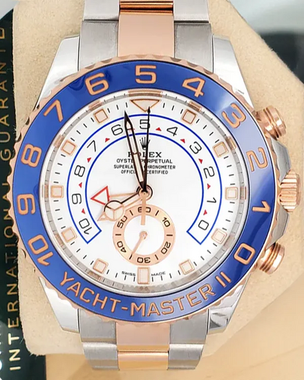 2021 Rolex Yacht-Master II 44MM White Dial Two-Tone Oyster Bracelet (116681)