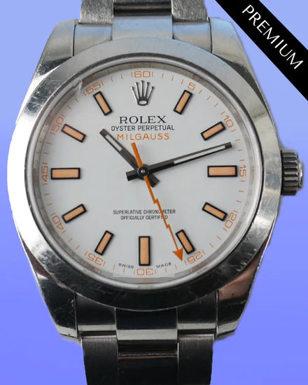 2016 Rolex Milgauss 40MM White Dial Oyster Bracelet (116400)