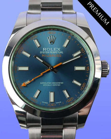 Rolex Milgauss 40MM Blue Dial Oyster Bracelet (116400)