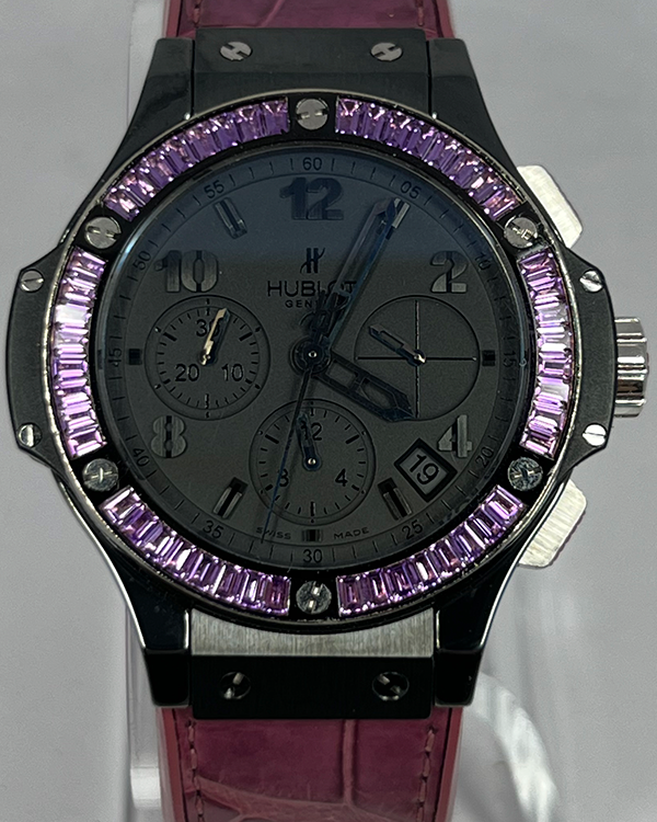 2010 Hublot Big Bang Tutti Frutti 41MM Black Dial Leather Strap (341.CV.1110.LR.1905)