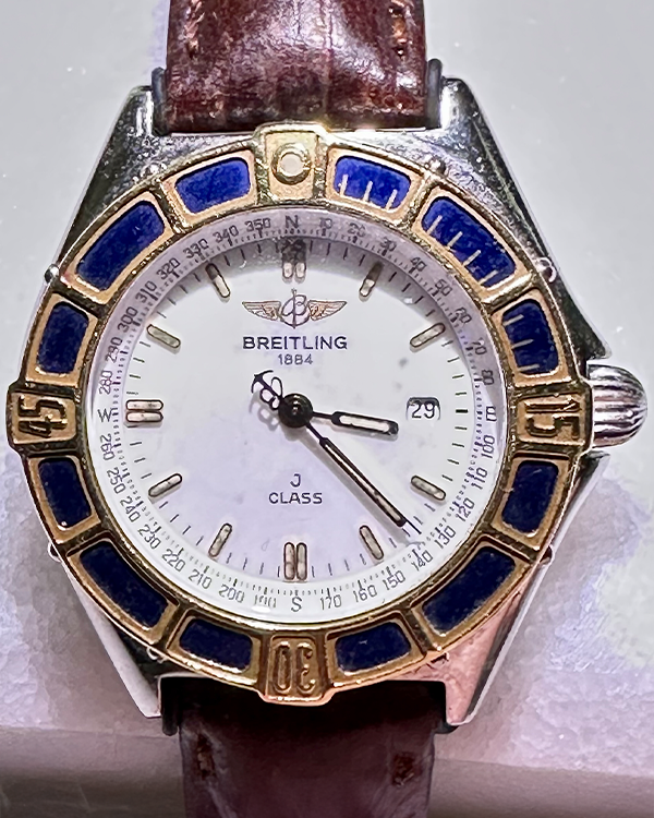 Breitling J-Class Lady 31MM Quartz White Dial Aftermarket Leather Strap (D52063)