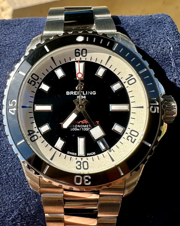 2024 Breitling Superocean 42MM Black Dial Steel Bracelet (A17375211B1A1)