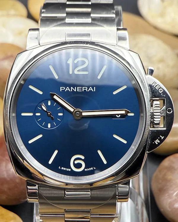 2022 Panerai Luminor Due 42MM Blue Dial Steel Bracelet (PAM01124)