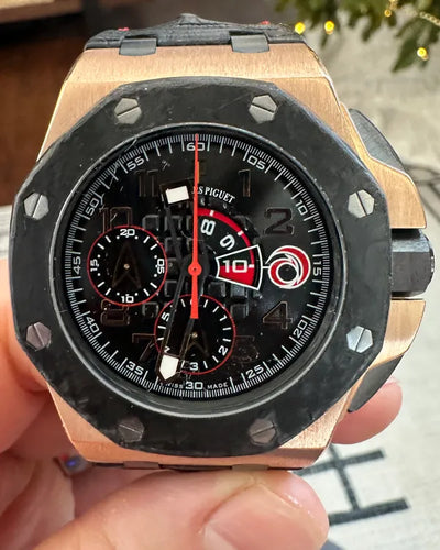 Audemars Piguet Royal Oak Offshore Chronograph "Alinghi Team" L.E. 44MM Black Dial Leather Strap (26062OR.OO.A002CA.01)