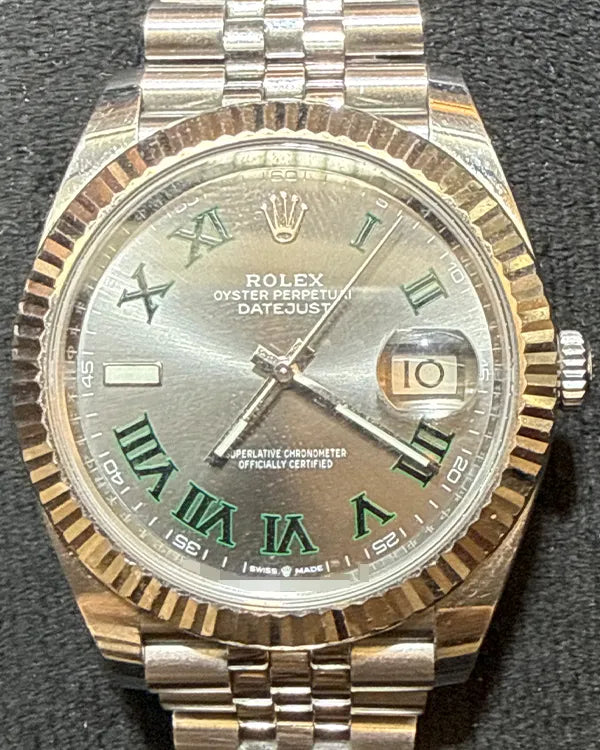 2023 Rolex Datejust "Wimbledon" 41MM Slate Dial Jubilee Bracelet (126334)