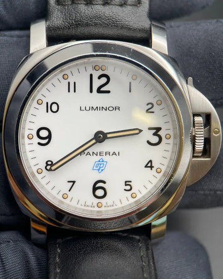 2020 Panerai Luminor Base Logo 44MM White Dial Leather Strap (PAM00630)
