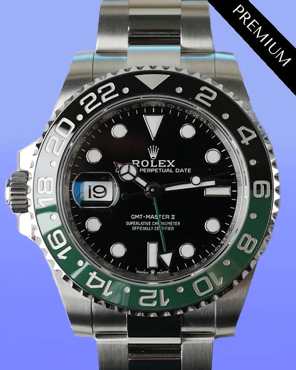 2024 Rolex GMT-Master II "Sprite" 40MM Black Dial Oyster Bracelet (126720VTNR)