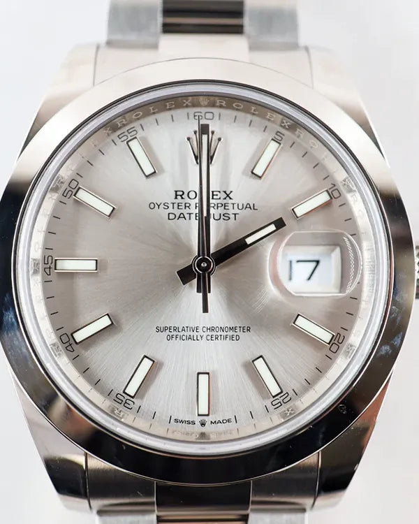 2024 Rolex Datejust 41MM Silver Dial Oyster Bracelet (126300)