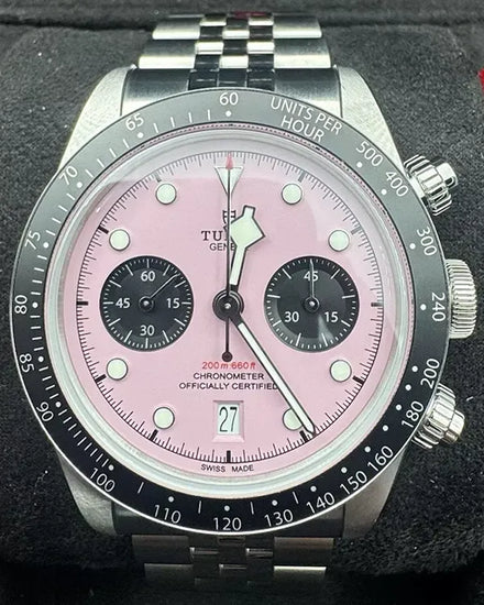 2024 Tudor Black Bay Chrono 41MM Pink Dial Steel Bracelet (79360N)