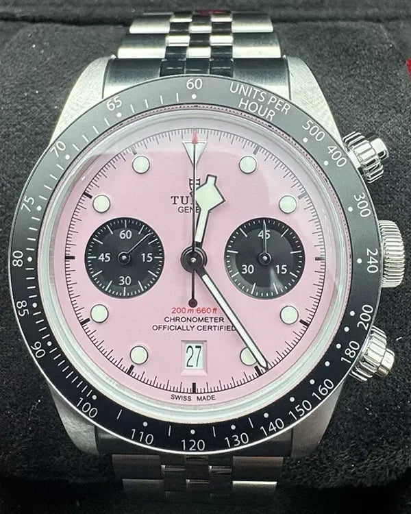 2024 Tudor Black Bay Chrono 41MM Pink Dial Steel Bracelet (79360N)