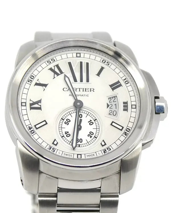 Cartier Calibre de Cartier 42MM Silver Dial Steel Bracelet (W7100015)