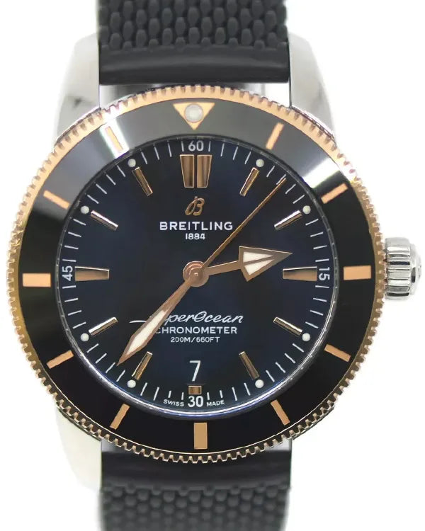 2019 Breitling Superocean Heritage 44MM Black Dial Rubber Strap (UB2030121B1S1)