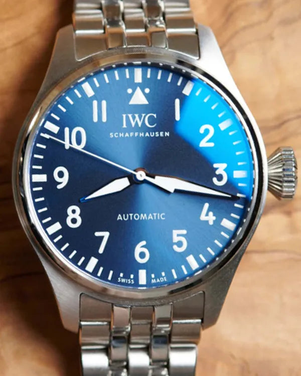 No Reserve - 2022 IWC Schaffhausen Big Pilot 43MM Blue Dial Steel Bracelet (IW329303)