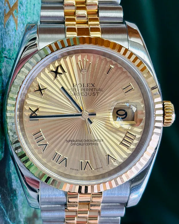 Rolex Datejust 36MM Champagne Dial Two-Tone Jubilee Bracelet (116233)