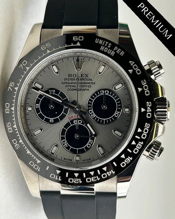 2023 Rolex Cosmograph Daytona "Ghost" 40MM Grey Dial Rubber Strap (116519LN)