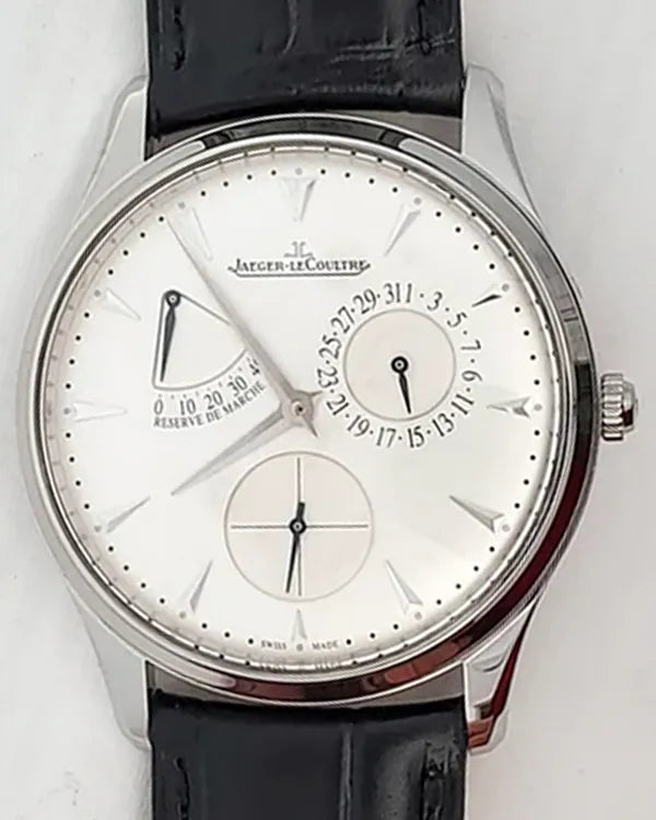 2017 Jaeger-LeCoultre Master Ultra Thin Reserve de Marche 39MM Silver Dial Leather Strap (Q1378420)