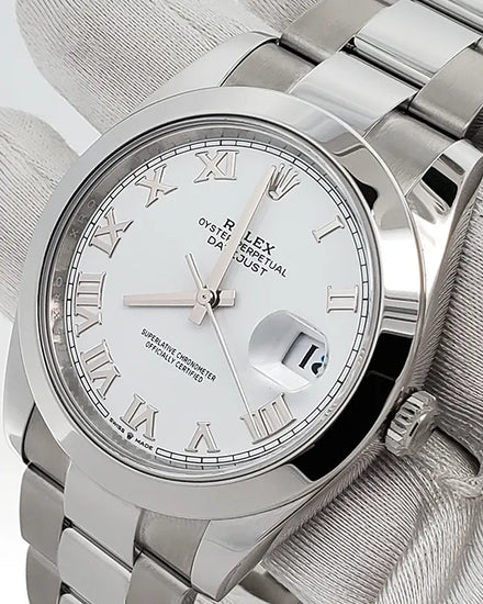 2024 Rolex Datejust 41MM White Dial Oyster Bracelet (126300)