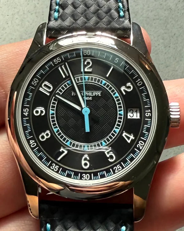 2024 Patek Philippe Calatrava 40MM Black Dial Leather Strap (6007G-011)