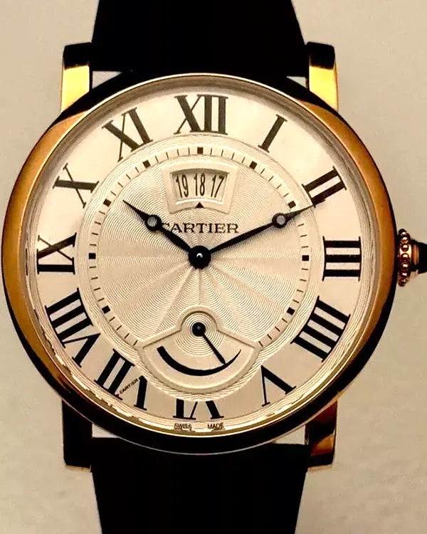 2020 Cartier Rotonde De Cartier 40MM Silver Dial Leather Strap (W1556252)