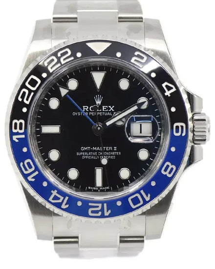 2016 Rolex GMT-Master II "Batman" 40MM Black Dial Oyster Bracelet (116710BLNR)