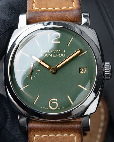 2018 Panerai Radiomir 1940 3 Days L.E. 47MM Green Dial Leather Strap (PAM00736)